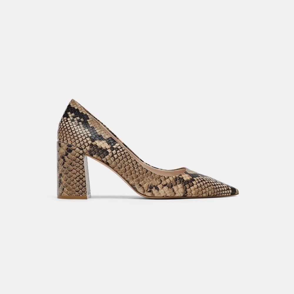 Zara block heels can be dressed up or down. Very comfy and chic